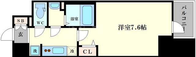 プレサンス北浜レガーロの間取り