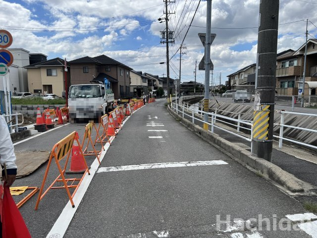 高浜第43呉竹町　新築戸建＜3号棟＞の前面道路含む現地写真