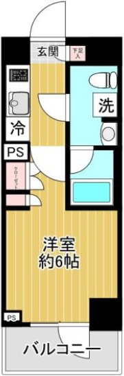 ベルグレード川崎AZの間取り|間取りです。
