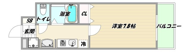 大阪市淀川区木川東２丁目の賃貸マンションの間取り