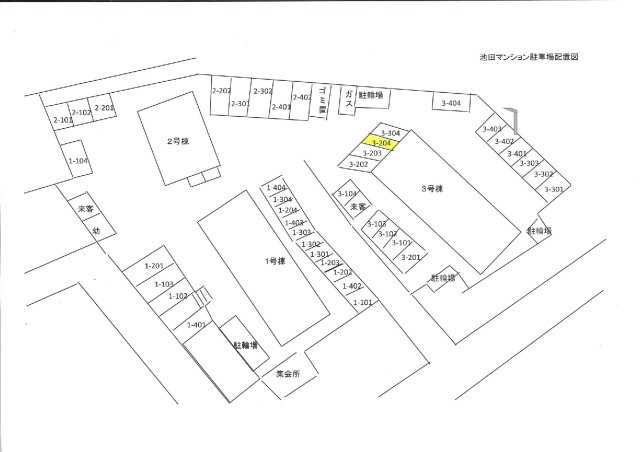 駐車場の区画図です