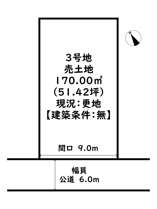 姫路市別所町佐土3丁目/売土地の土地図