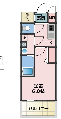 エスリード大阪イーストエッジの間取り