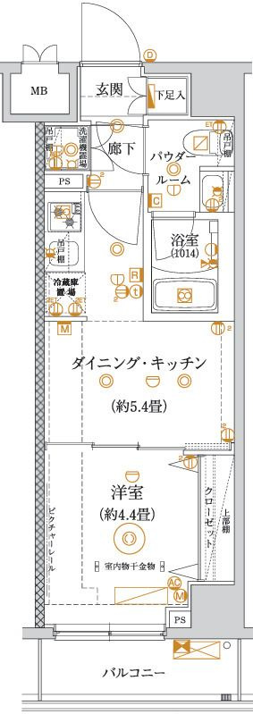 ガリシア亀戸水神の間取り