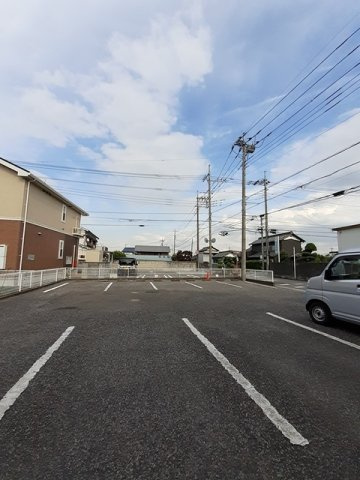 駐車場に車を止められます