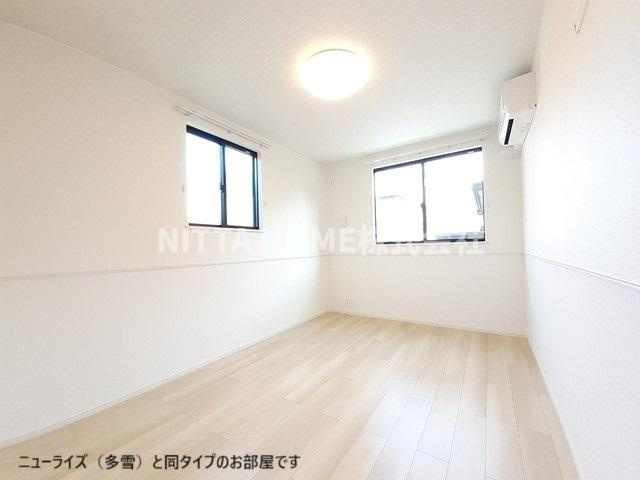 豊岡市伏のアパートの内装|【完成イメージ】洋室６．４帖のお部屋にもエアコンが付きます！