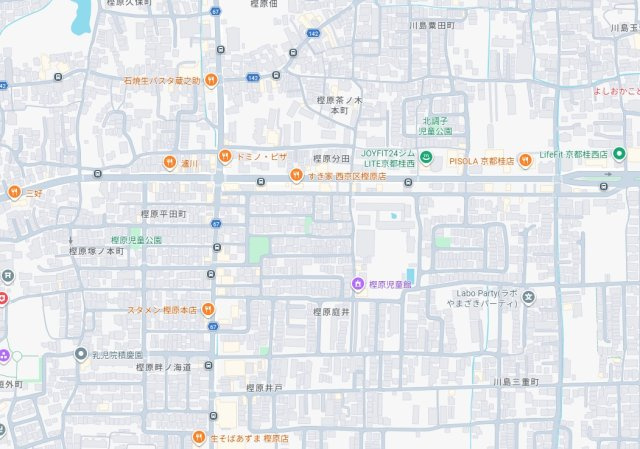 京都市西京区樫原五反田　第1期　売土地の地図