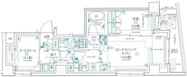 デュオステージ武蔵関の間取り