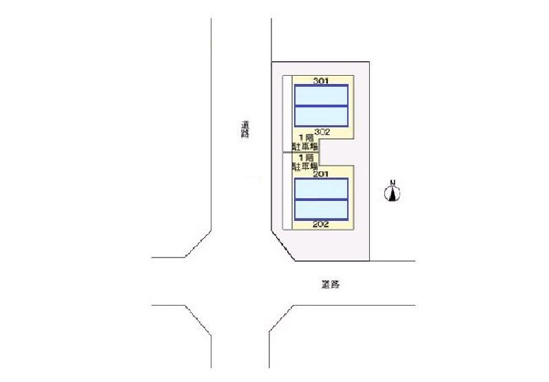 ファミールＫの駐車場
