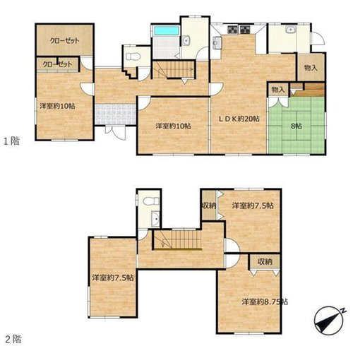 西岐波リフォーム済み物件の間取り