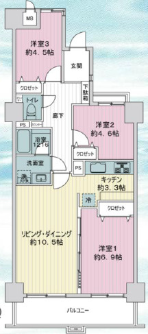グランドメゾンつつじヶ丘の間取り