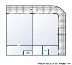 板橋区赤塚３丁目の店舗事務所の間取り