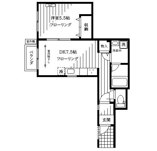 ベルコリーヌ目白の間取り|間取りです。