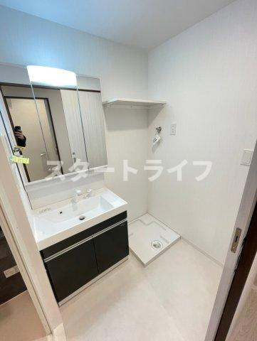 大阪市東淀川区東中島３丁目の賃貸マンションの洗面所|参考写真