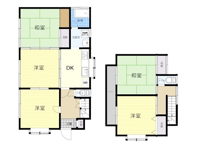 入間郡毛呂山町前久保南四丁目　中古売戸建の間取り