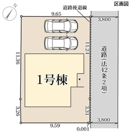 リーブルガーデン明石市魚住町清水27期の区画図