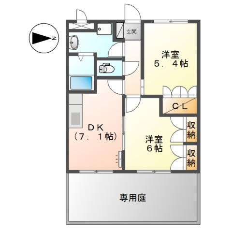【間取り】 | パティオ・プリムローズ