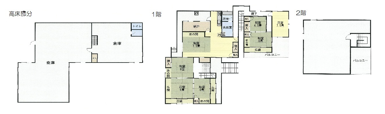 岩出市南大池・中古戸建・54825の間取り