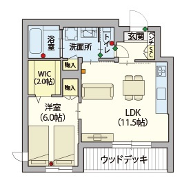 （シニア限定）ヘーベルVillage逗子の間取り|シニアに優しい充実した設備