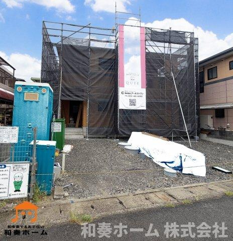 クレイドルガーデン藍住町住吉第1の前面道路含む現地写真