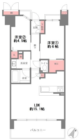 ルネ神戸磯上通の間取り