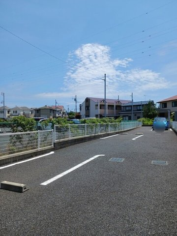 駐車場に車を止められます