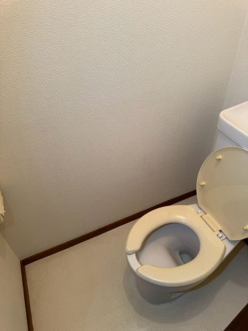 落ち着いた色調のトイレです