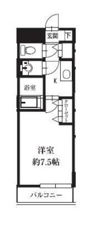 ＨＦ銀座レジデンスＥＡＳＴⅡの間取り|間取りです。
