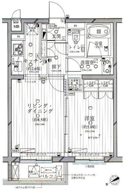 ダイナシティ市谷仲之町の間取り