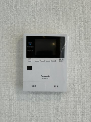 宇部市大字西岐波高野　戸建てのセキュリティ|新しく設置いたしましたドアホンはカラーモニター付きです。