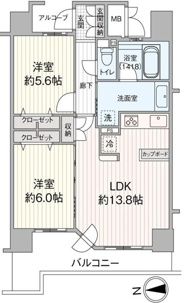 Dグラフォート長町の間取り
