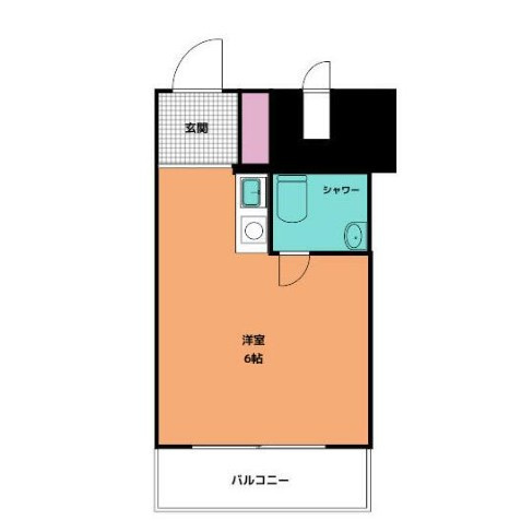 スカイコート市ヶ谷第二の間取り|間取りです。
