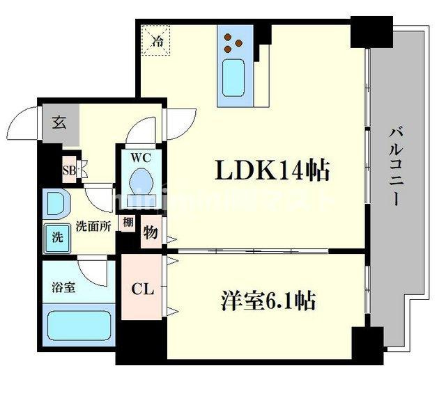 エルデ北堀江の間取り