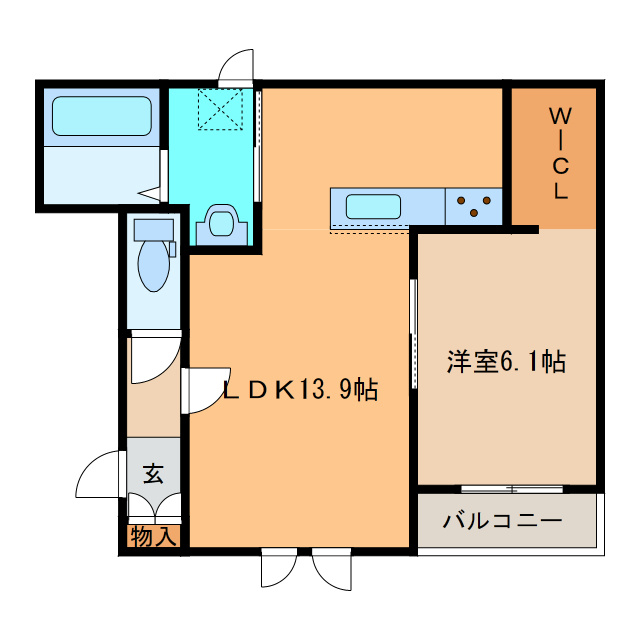 EAST　GARDENⅦ（イーストガーデン）の間取り