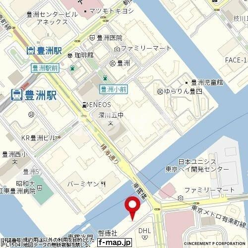 プレール・ドゥーク豊洲Ⅱの地図