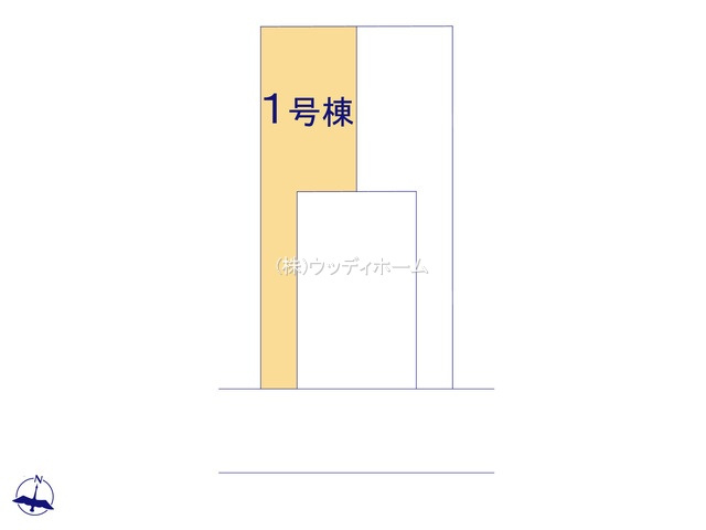 春日部市栄町9期　新築一戸建て　1号棟の区画図