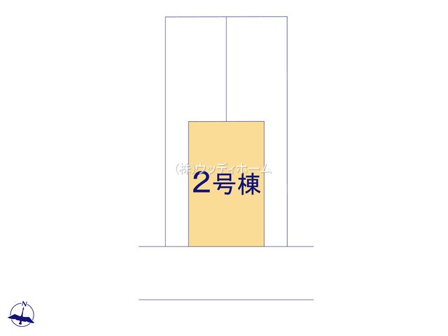 春日部市栄町9期　新築一戸建て　2号棟の区画図
