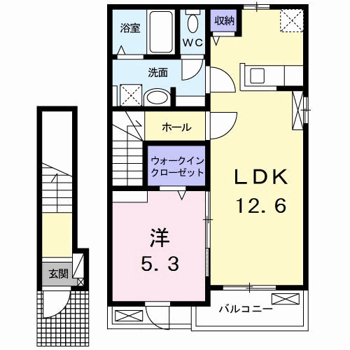 ルミエール古庄Ⅰの間取り