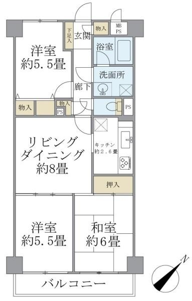 ニックハイム北品川の間取り