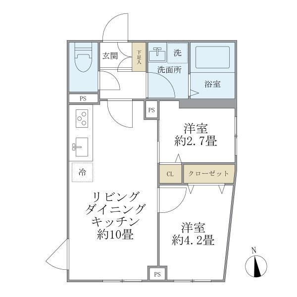 ウェルスクエア中延ＩＩの間取り