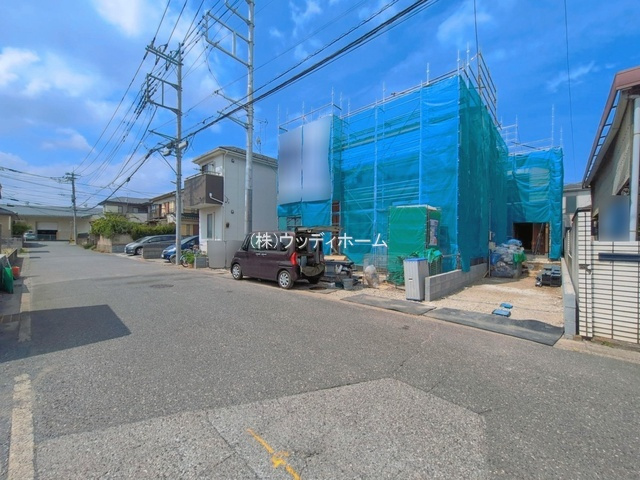 春日部市栄町9期　新築一戸建て　3号棟の前面道路含む現地写真