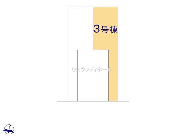 春日部市栄町9期　新築一戸建て　3号棟の区画図
