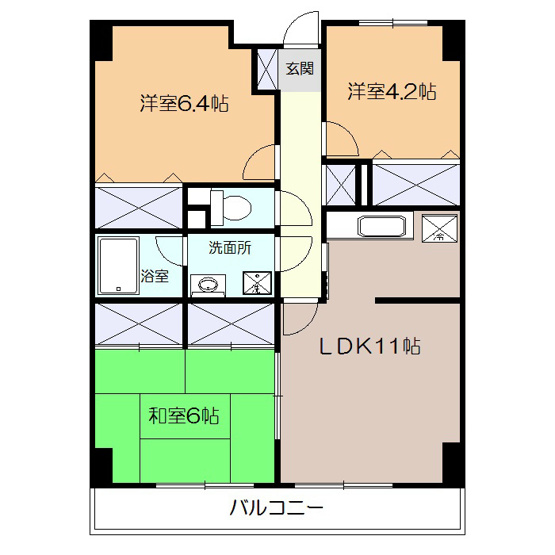 【間取り】 | グランドュールアビテ
