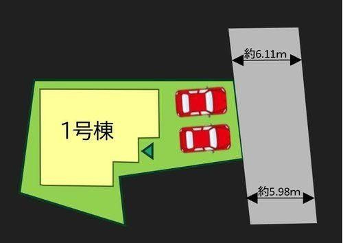 新築戸建 北九州市門司区大里原町の区画図