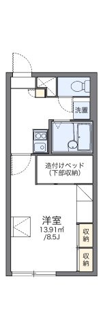 レオパレス白樺の間取り