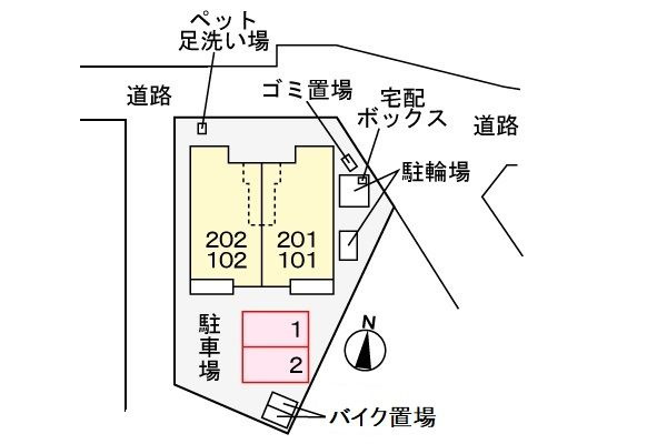 ベル　カルム　Ⅱの地図