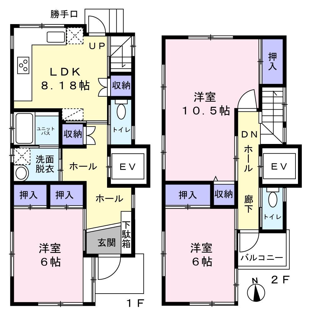 門田本町戸建の間取り