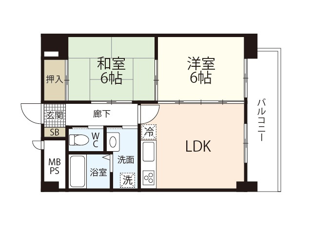 アンブシュール京橋の間取り