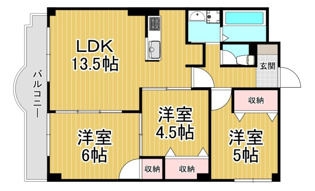 メゾン鳥居坂の間取り