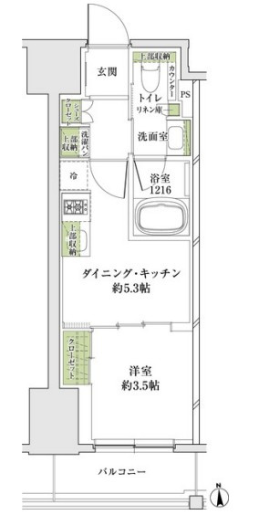 ザ・パークハビオ同心プレイスの間取り